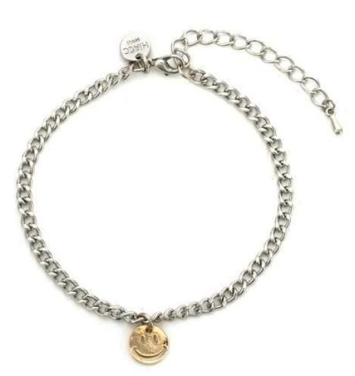 Anklet Atmospheric Noble Metal Chain Emoji Smile Anklet For Women