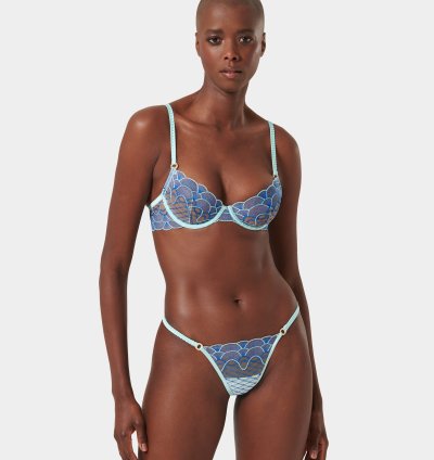 Set: Elina Egyptian Blue/Island Paradise Blue/Sheer