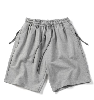 Cotton Shorts In Grey