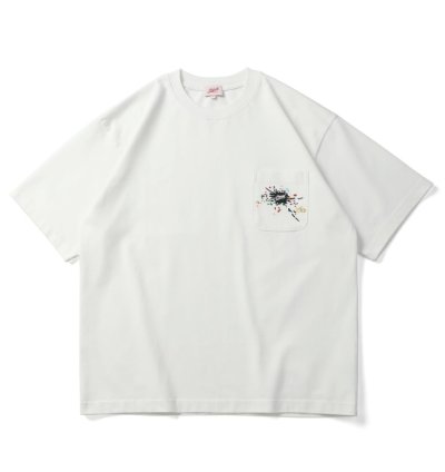 Embroidery Chest Pocket Tee In White
