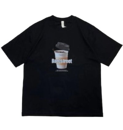 Barcstreet Print Short-Sleeve T-Shirt In Black