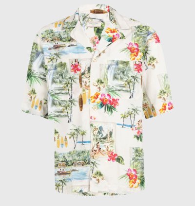 Printed Bowling Shirt