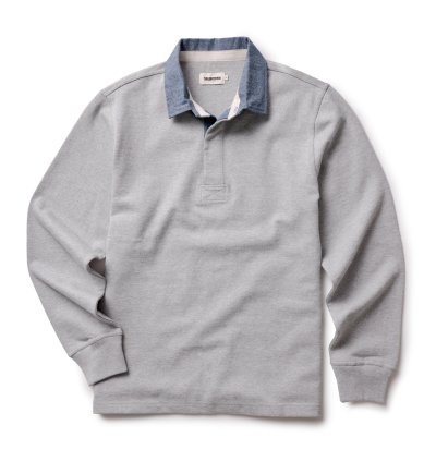 The Rugby Shirt in Heather Grey