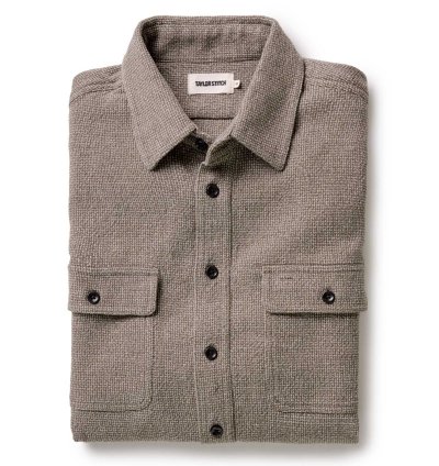 The Ledge Shirt in Army Linen Tweed