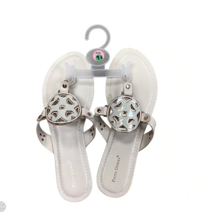 Sandals Flats By Pierre Dumas In Cream, Size: 9.5