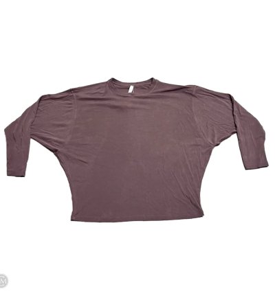 Athletic Top Long Sleeve Collar By Lululemon In Purple, Size: 6