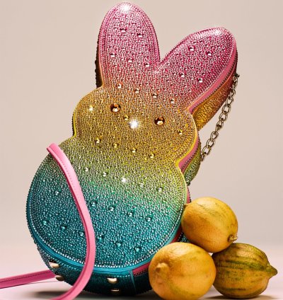 Betsey Johnson x Peeps® Rhinestone Bunny Crossbody Rainbow