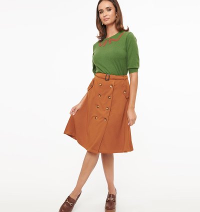 Amber Belted Midi Skirt
