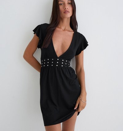 Leisoa Mini Dress in Black