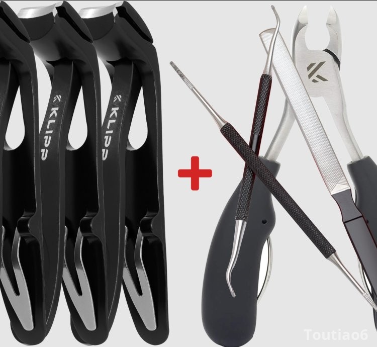 3+3 Toe Nail clippers for thick nails for seniors (FREE NAIL NIPPER & NAIL TOOLS)