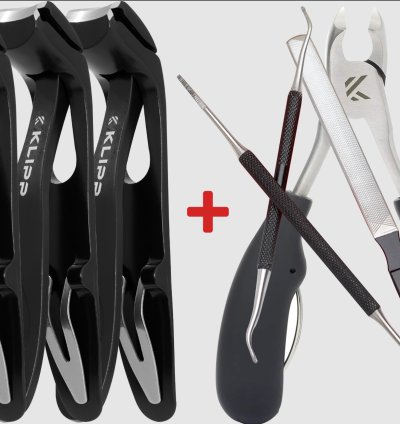3+3 Toe Nail clippers for thick nails for seniors (FREE NAIL NIPPER & NAIL TOOLS)