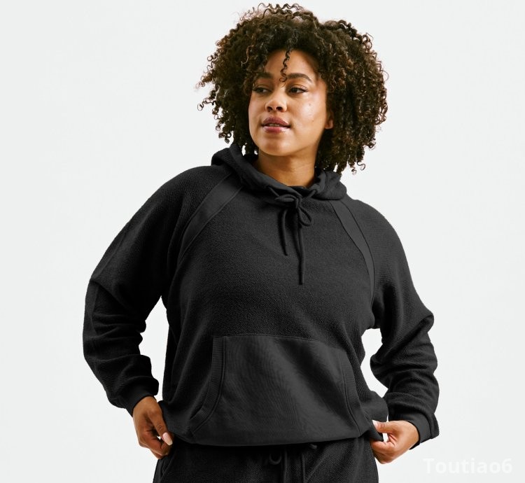 Inside Out French Terry Hoodie - Black