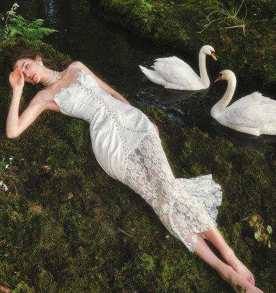 Woodland Swan Dress