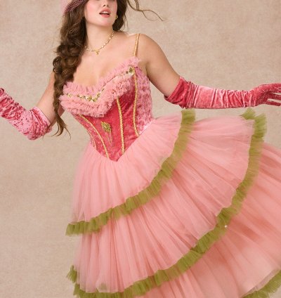 Curve&Plus Grape Grinda Corset Dress (Long)