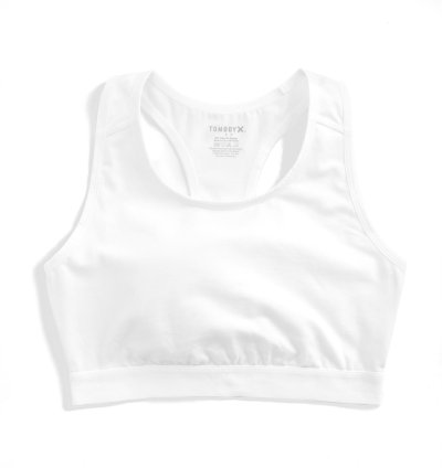 Racerback Soft Bra - X= White
