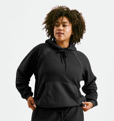 Inside Out French Terry Hoodie - Black