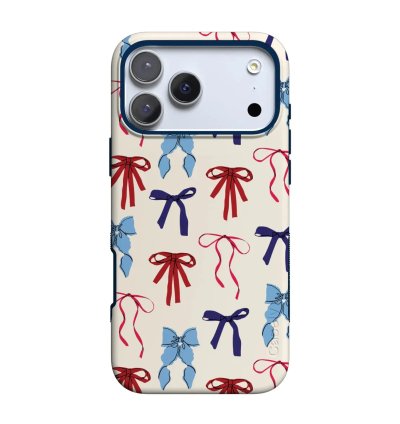 American Girlie | Red White & Blue Bows Case