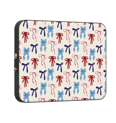 American Girlie | Red White & Blue Bows Laptop Case