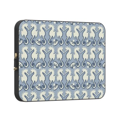 Seahorse Drift | Coastal Blues Laptop Case