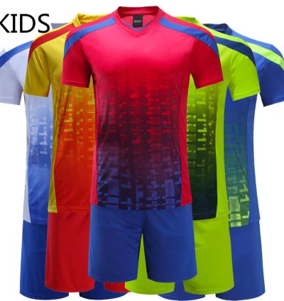 Kids Football KitCustom Team Child Training Football Jersey Set Children