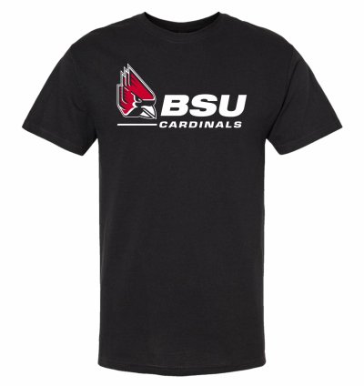 Ball State T-Shirt Black/White Wordmark