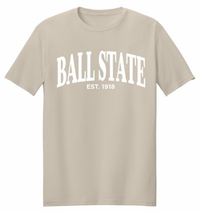 Ball State T-Shirt Sand Serif Font