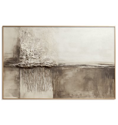 Sunburst Horizon Plaster Abstract Painting